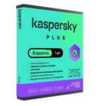 Kaspersky Plus – Protection complète 4 appareils / 1 an