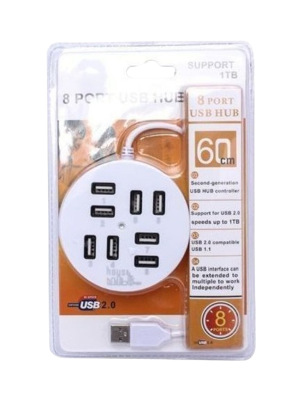 Multiport USB 8 ports rond